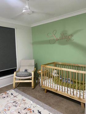 Natural Wood Wall Name Sign