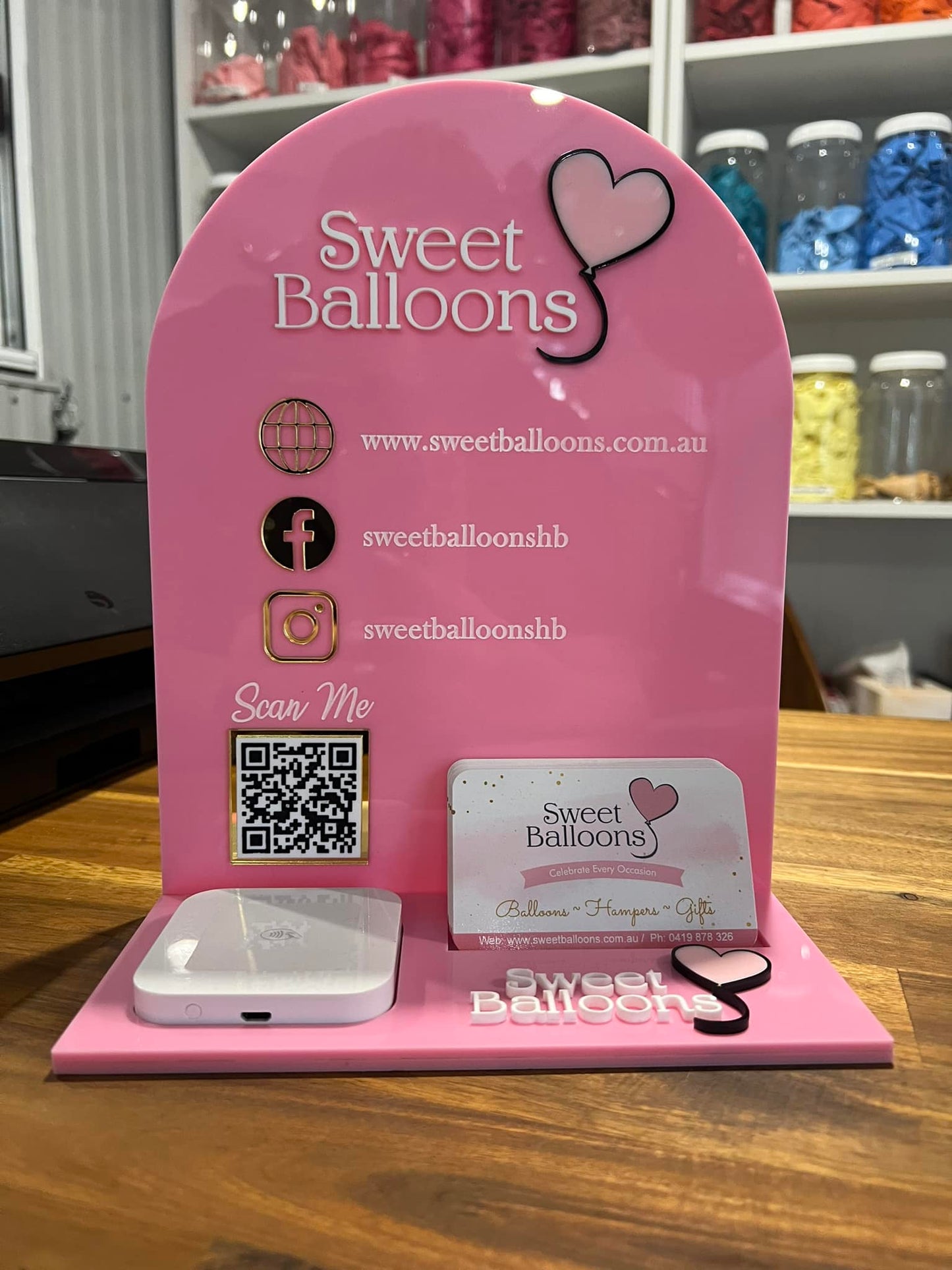 Business & Social Media Acrylic Display Signs