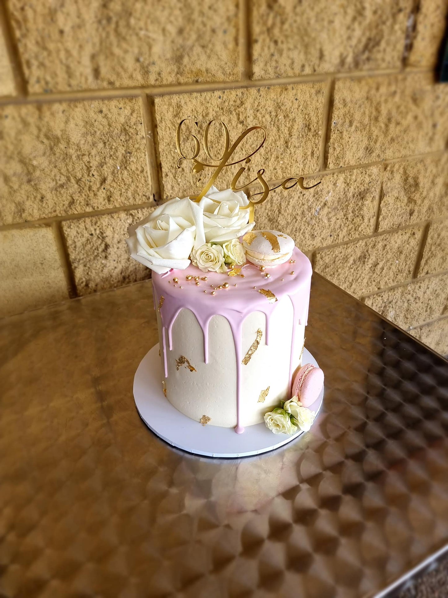 Custom Design Acrylic Cake Topper Single Layer