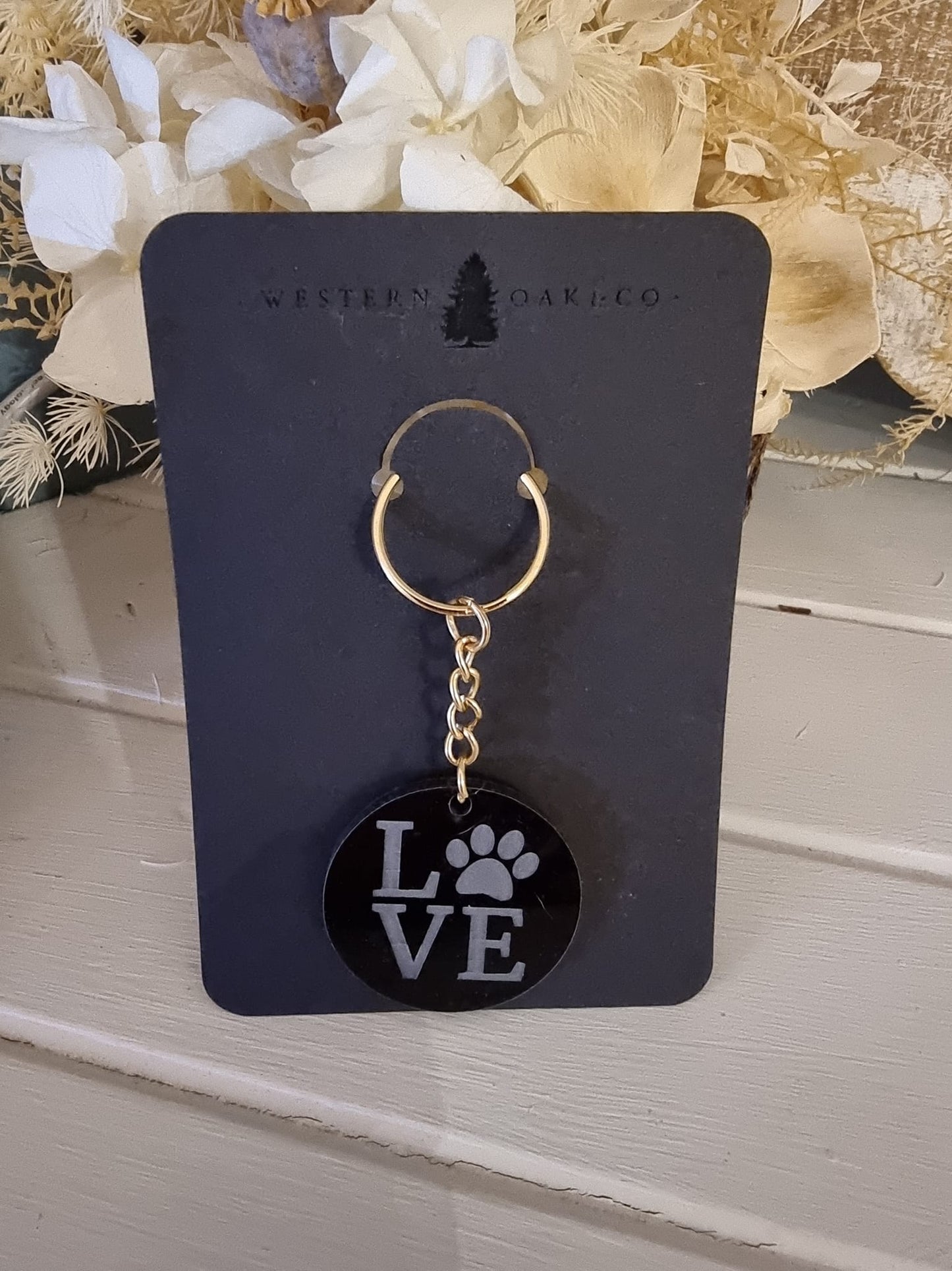 Paw Love Keyring