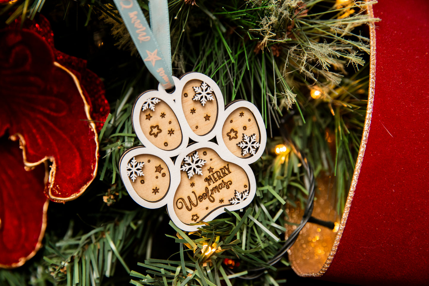 Ornament Merry Woofmas Paw