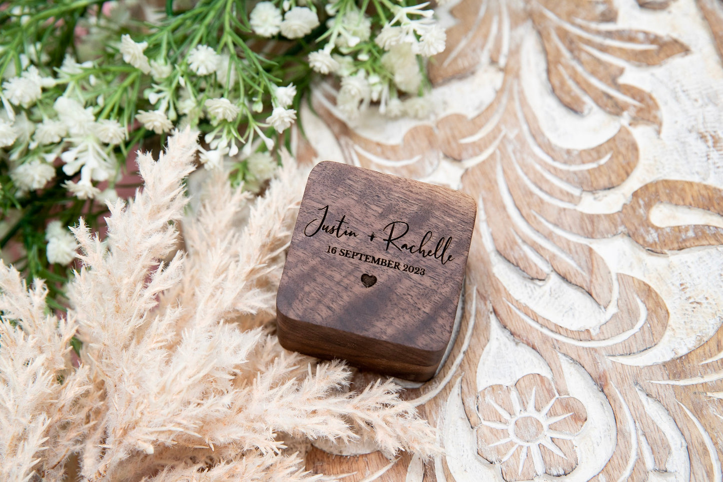 Wedding Square Ring Box