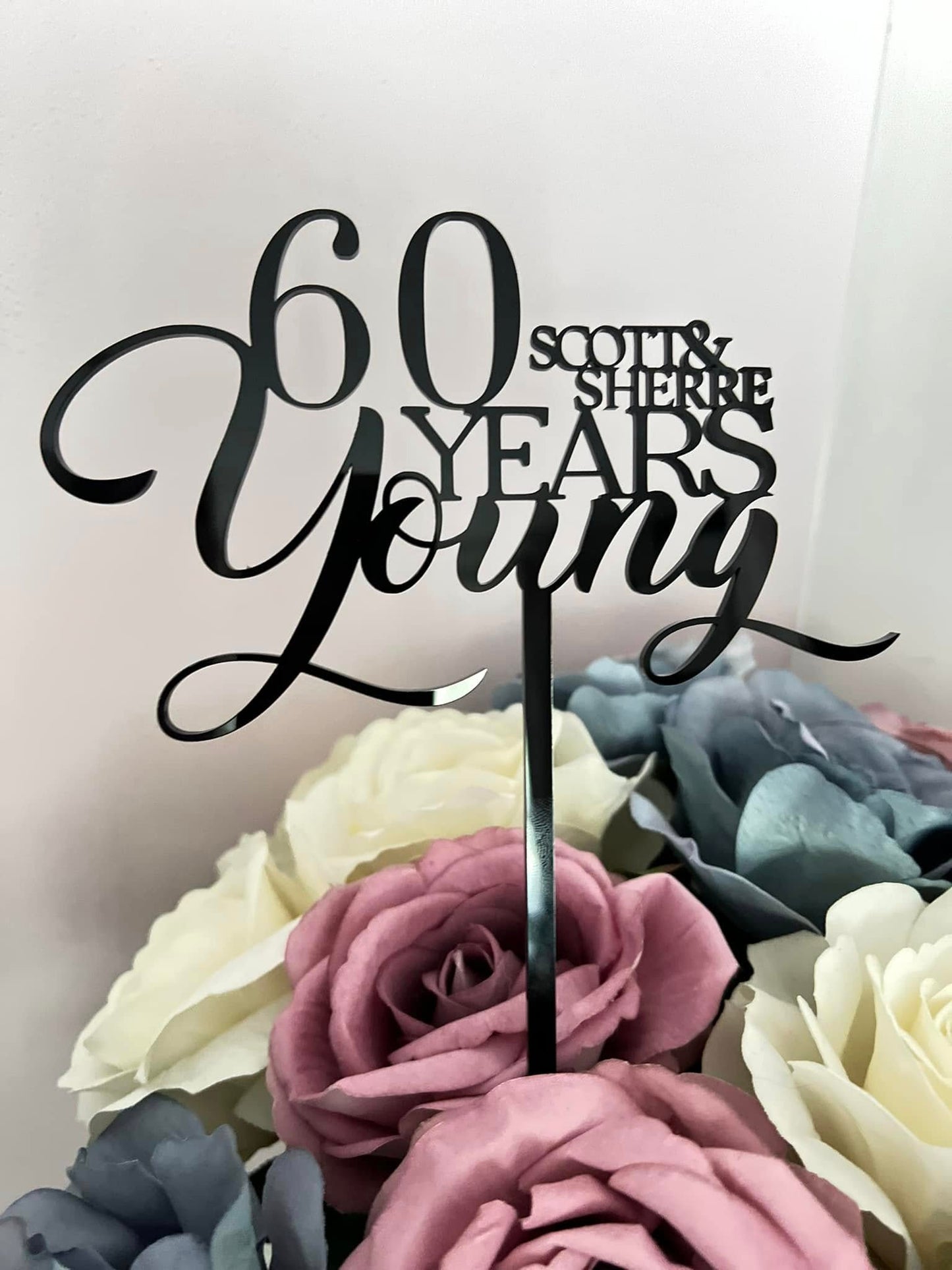 Custom Design Acrylic Cake Topper Single Layer