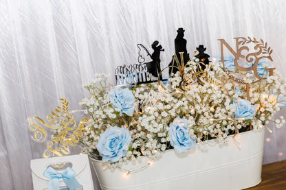 Custom Design Acrylic Cake Topper Single Layer