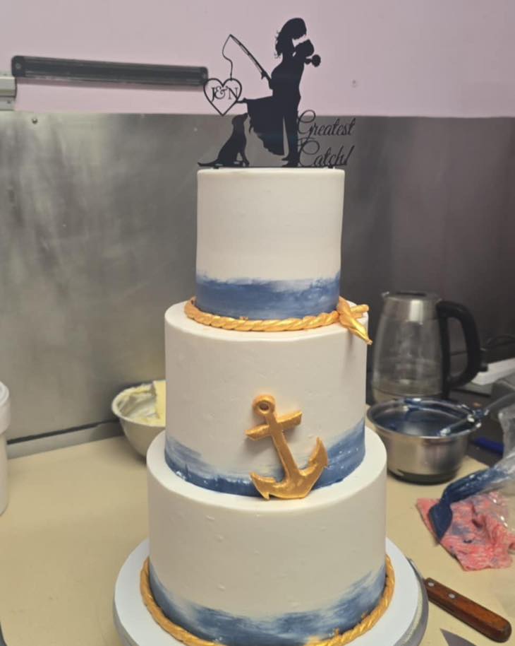 Custom Design Acrylic Cake Topper Single Layer