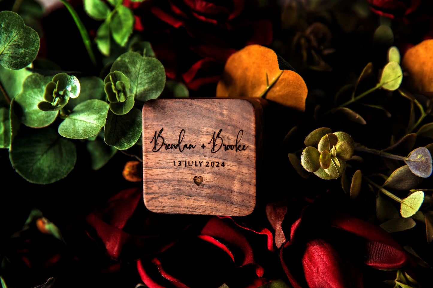 Wedding Square Ring Box