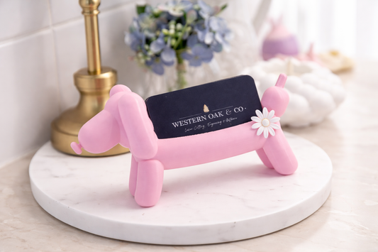 Balloon Dog Business Card Holder