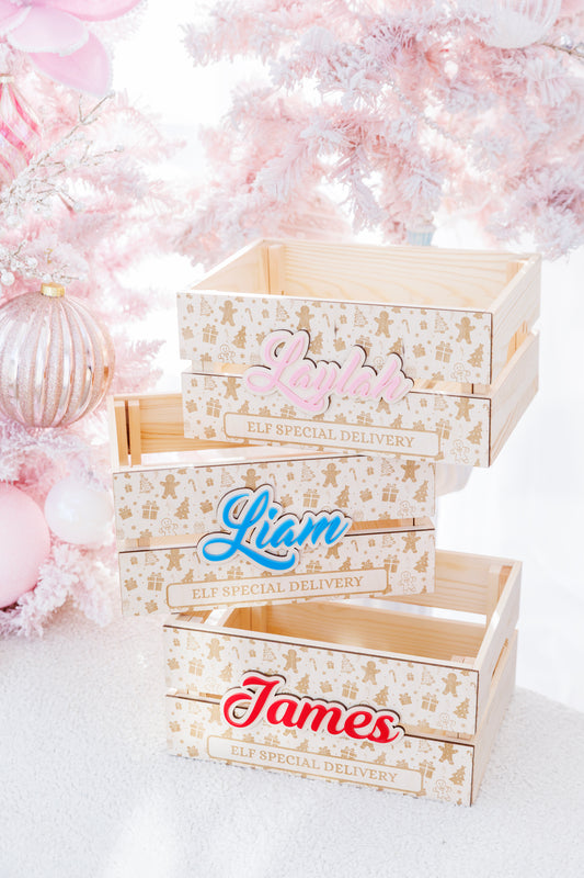 Christmas Wood Crates