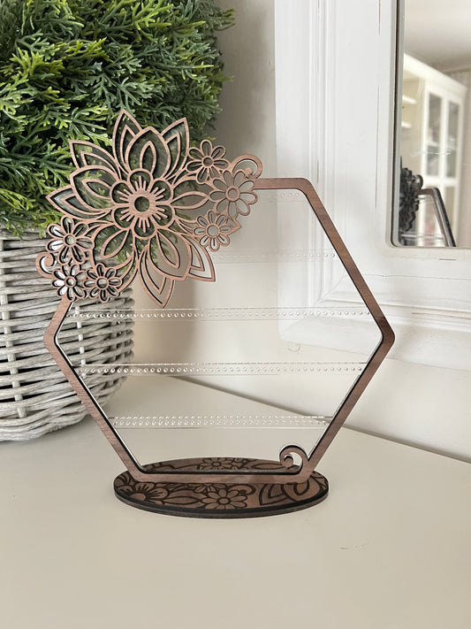 Floral Earring Stand Holder