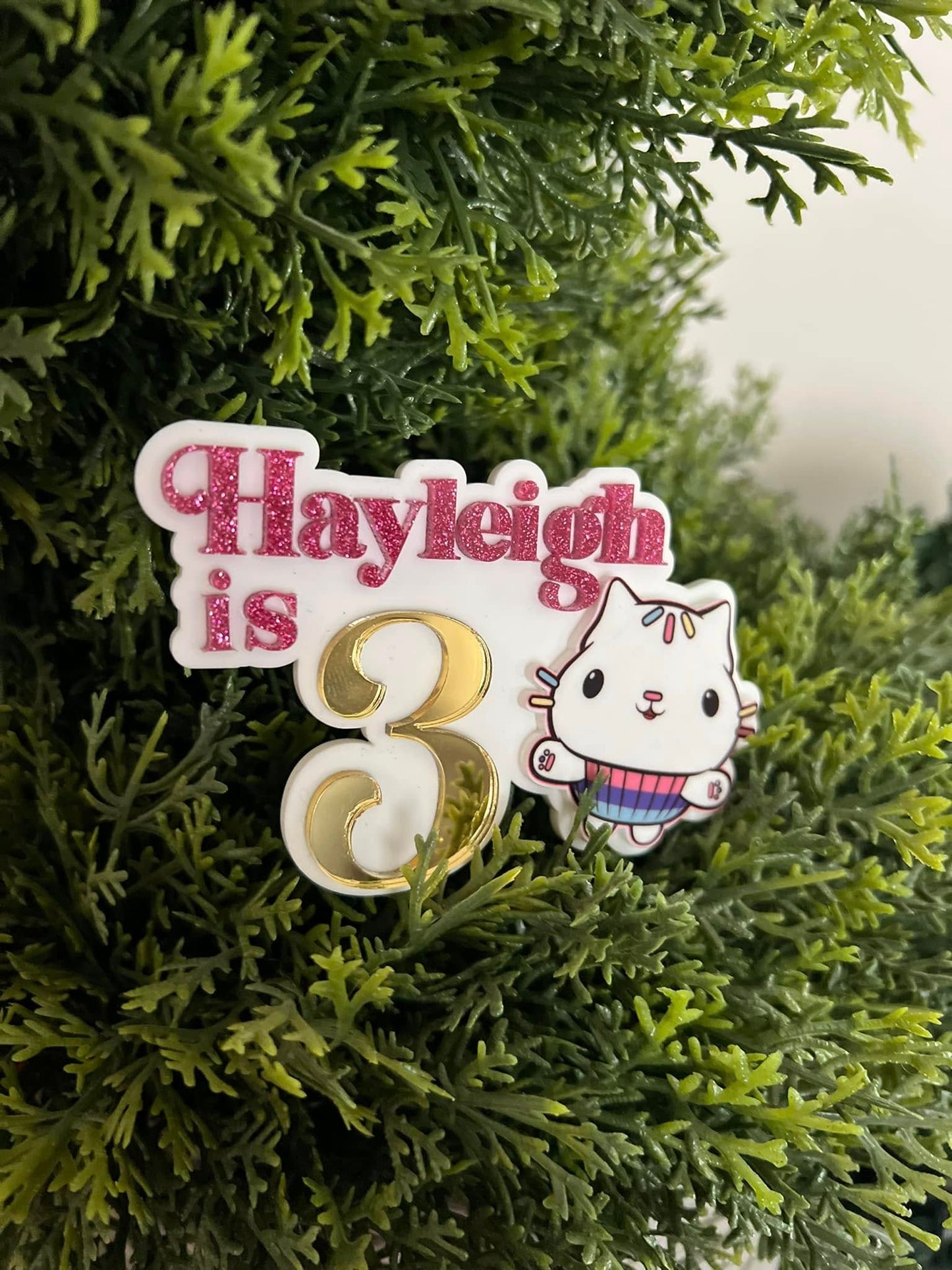 Custom Acrylic Double Layer Cake Topper