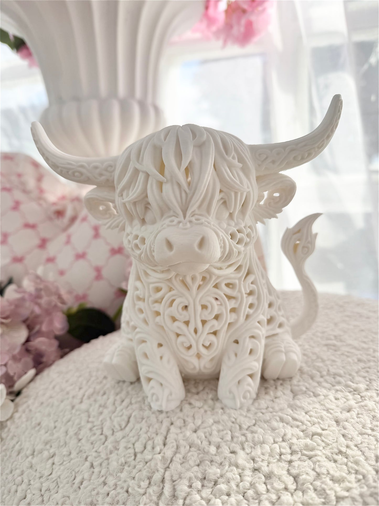 Baroque Light Up 3D Printed Highland Cow