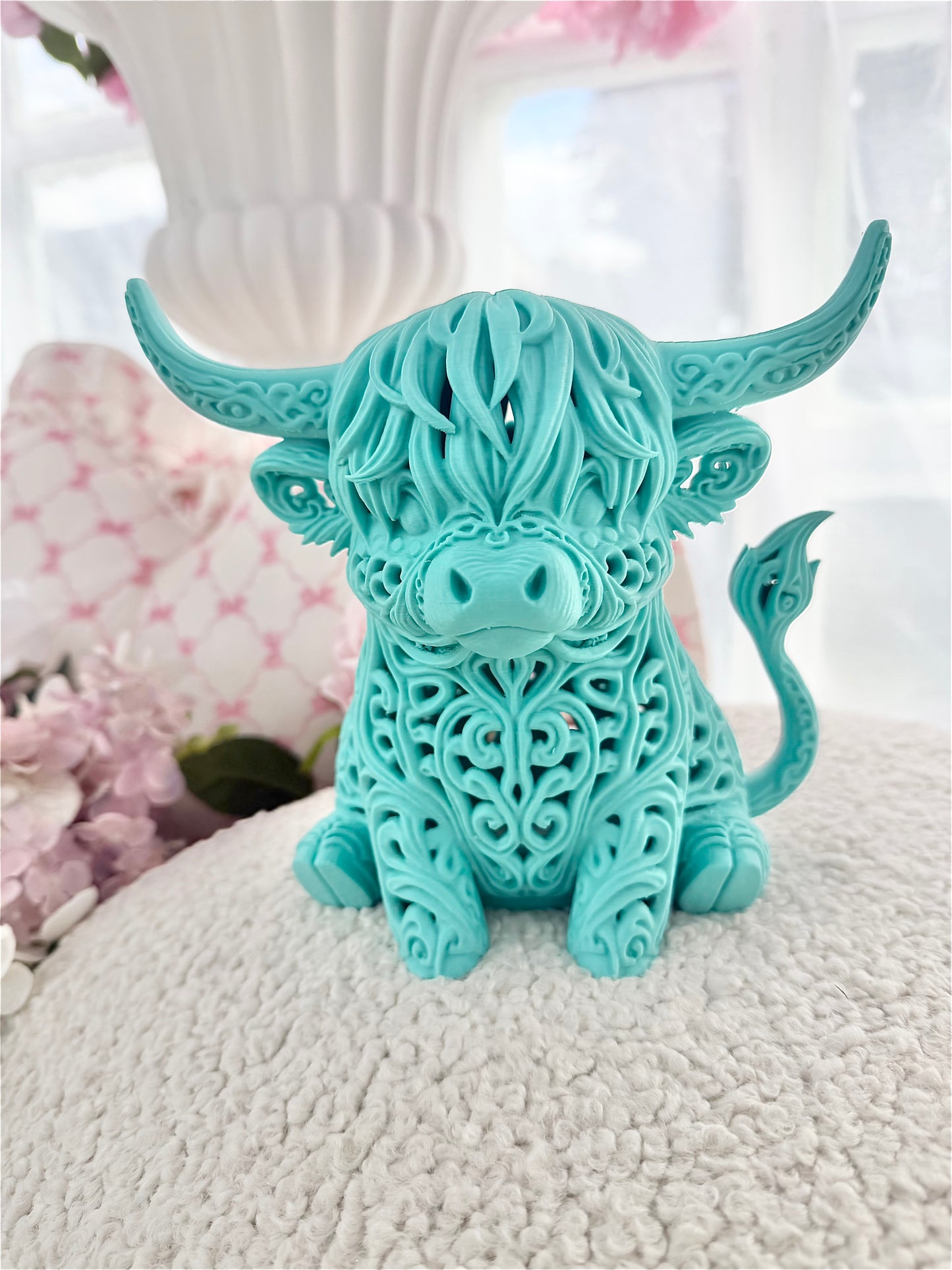 Baroque Light Up 3D Printed Highland Cow