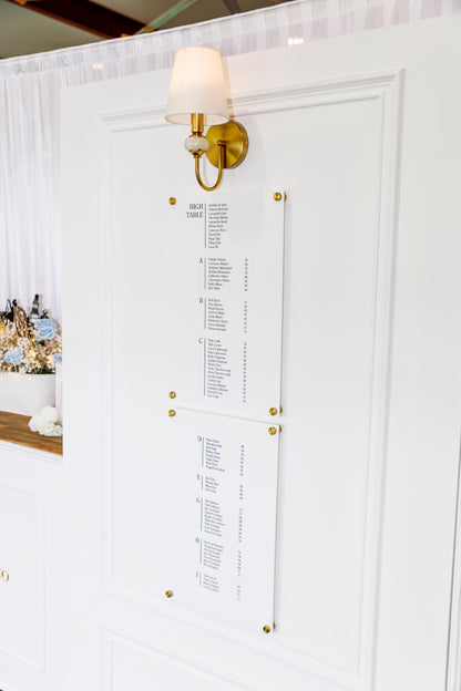 Provincial Wall Seating Chart (DRY HIRE ONLY)