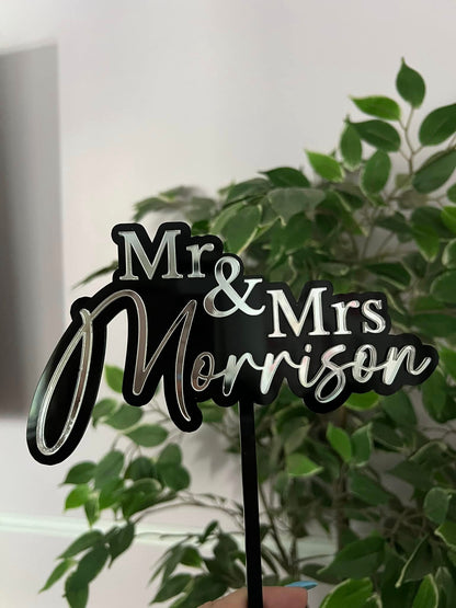 Custom Acrylic Double Layer Cake Topper