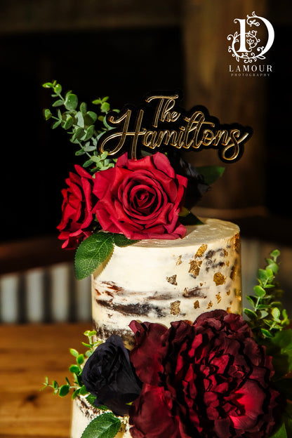Custom Acrylic Double Layer Cake Topper