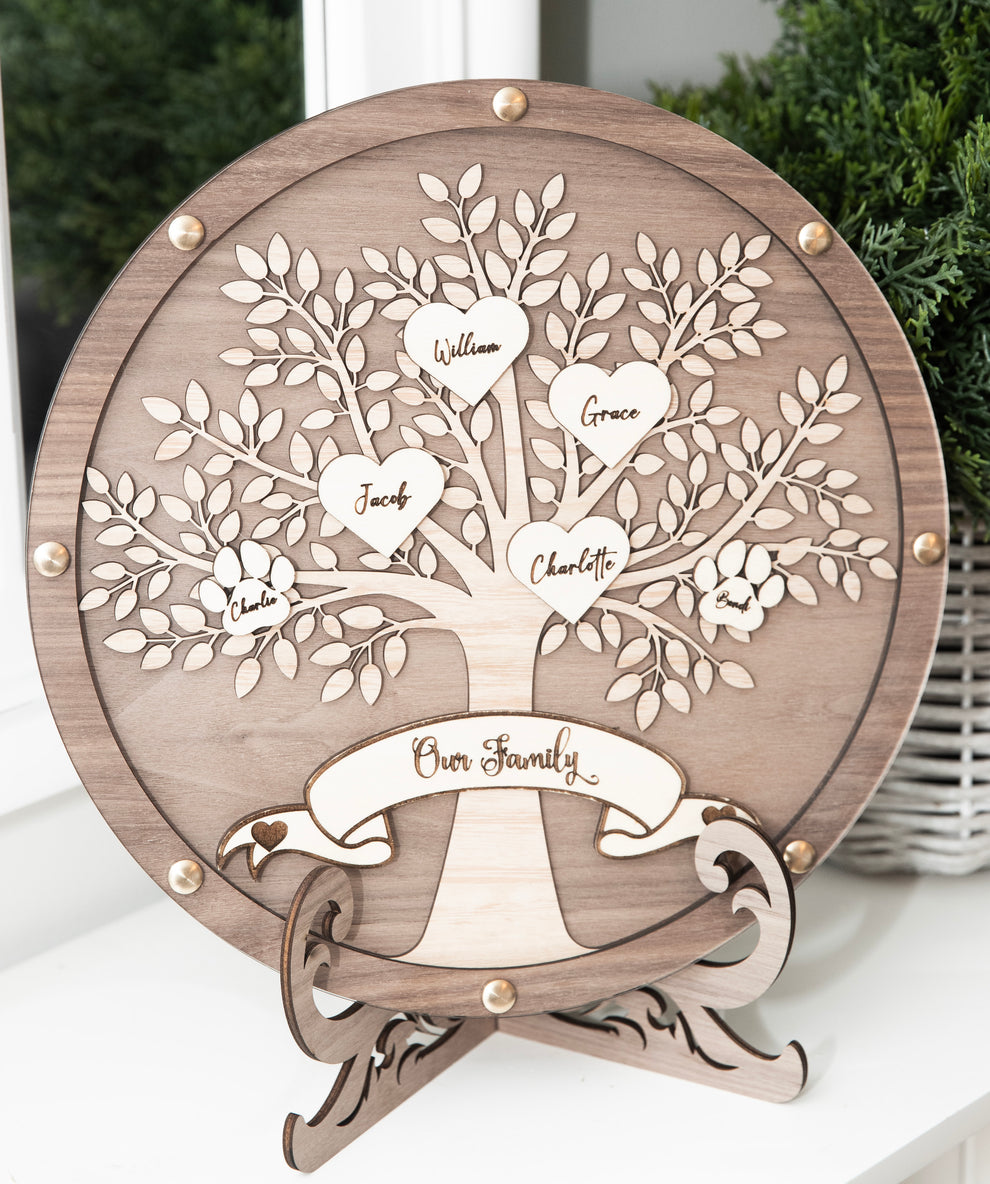 Our Family Tree Round – Western Oak & Co
