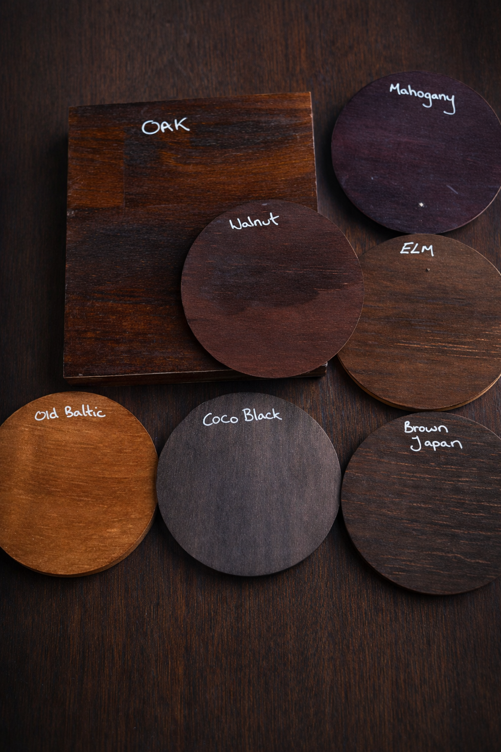 Round Wood Signing Board