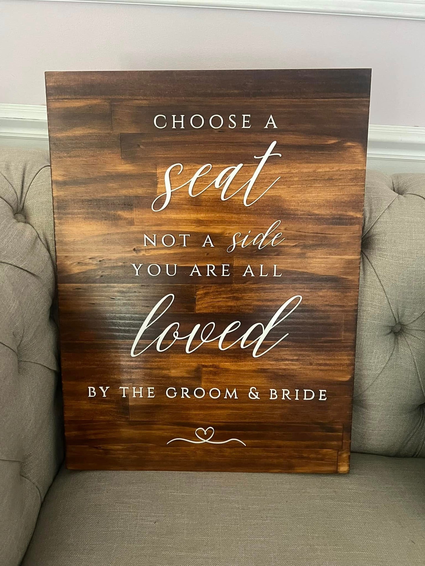 Welcome Sign - Timber