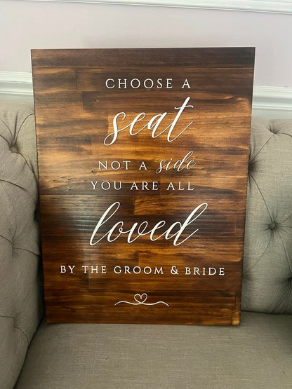 Welcome Sign - Timber
